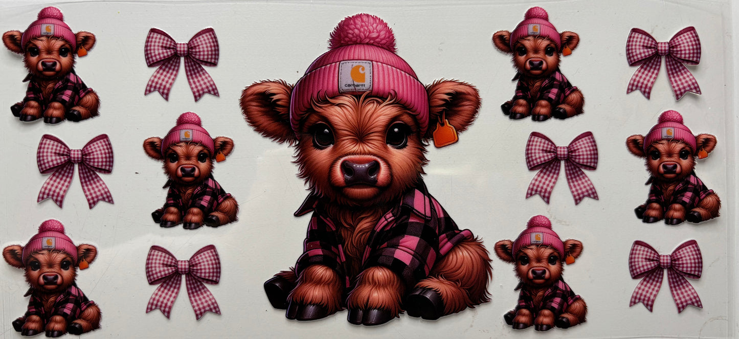 Hot Pink Plaid Carhart Cow