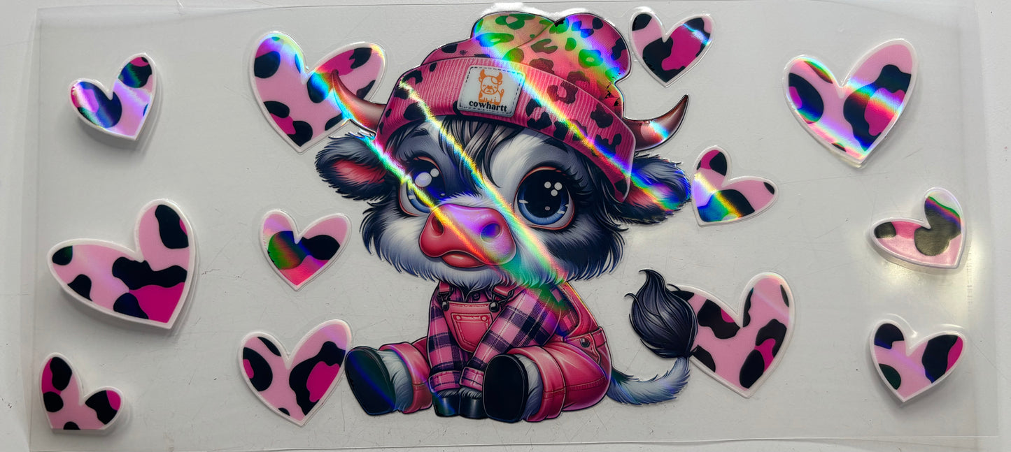 Cowhart Pink Leopard Holographic