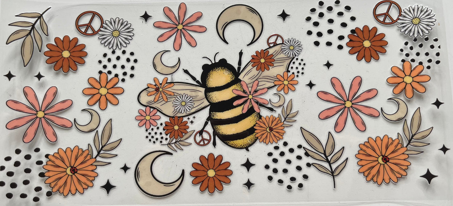 Bumblebee Flowers & Moon Neutral Colors