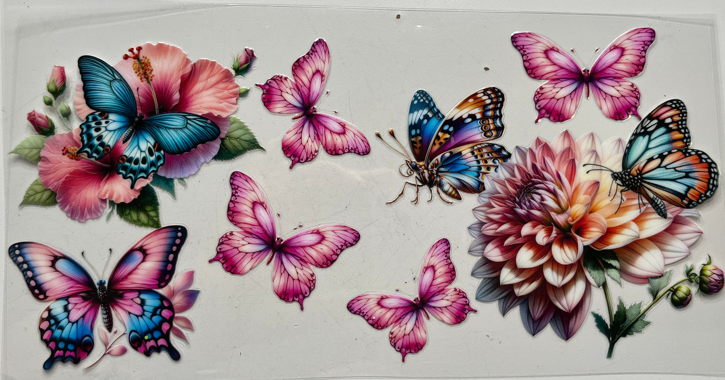 Bright Butterflies & Flowers