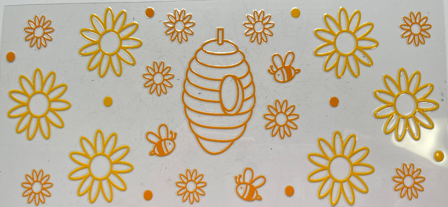 Beehive Flowers & Honeybees
