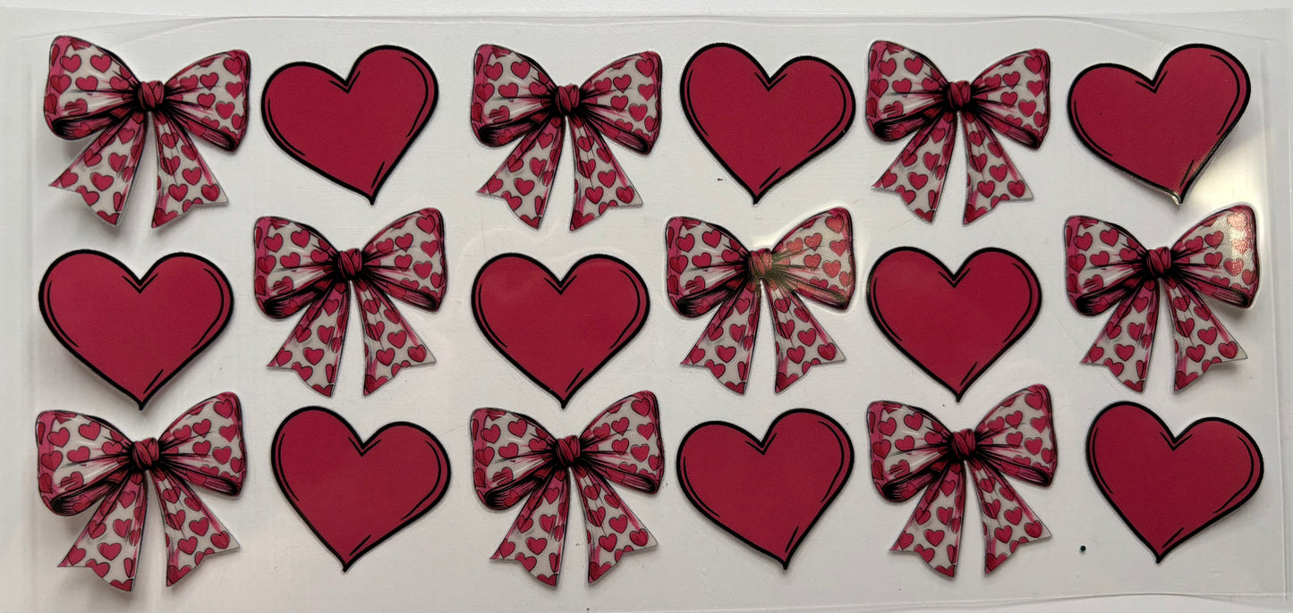 Heart Bows (red)
