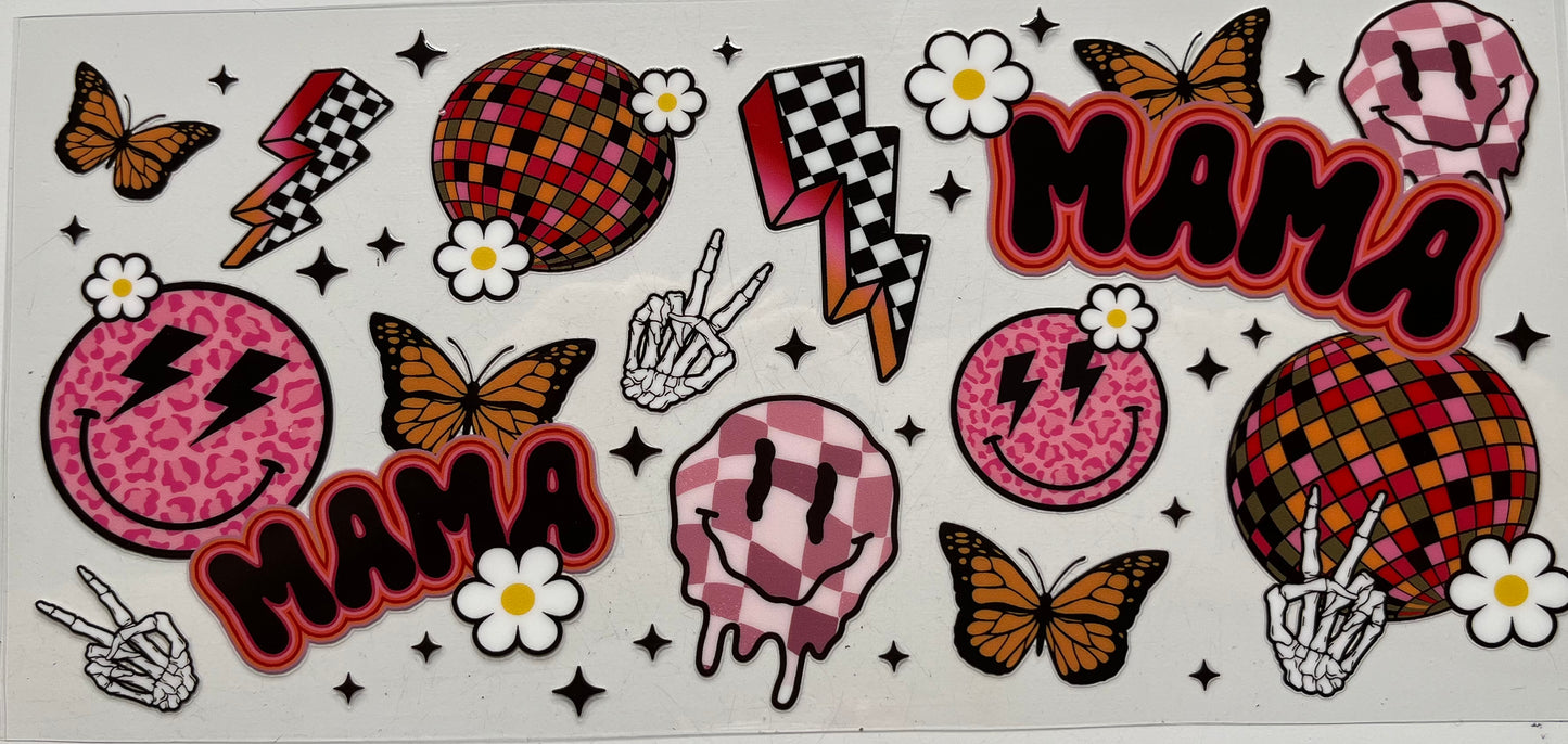 Mama Monarch Butterfly Disco Skeleton Hands