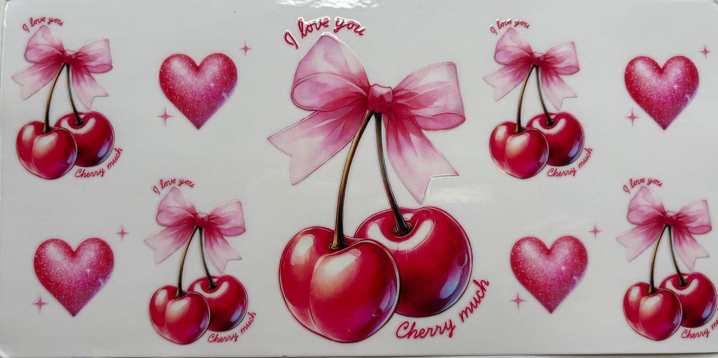 Cherry Bows and Hearts