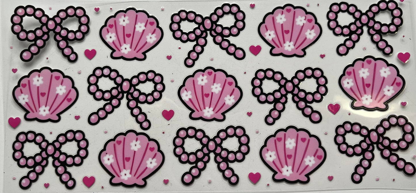 Pink Pearl Bows & Shells