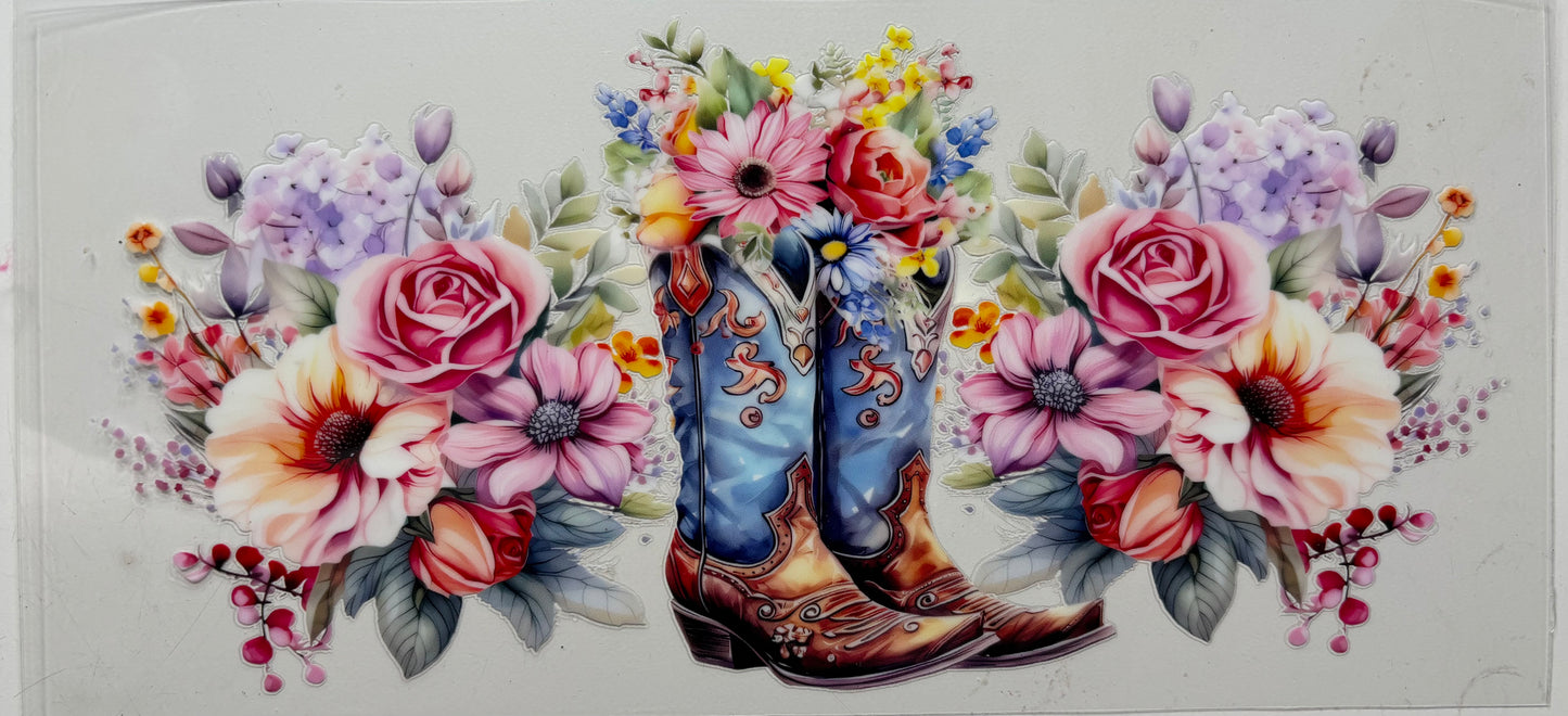 Flower Cowgirl Boots