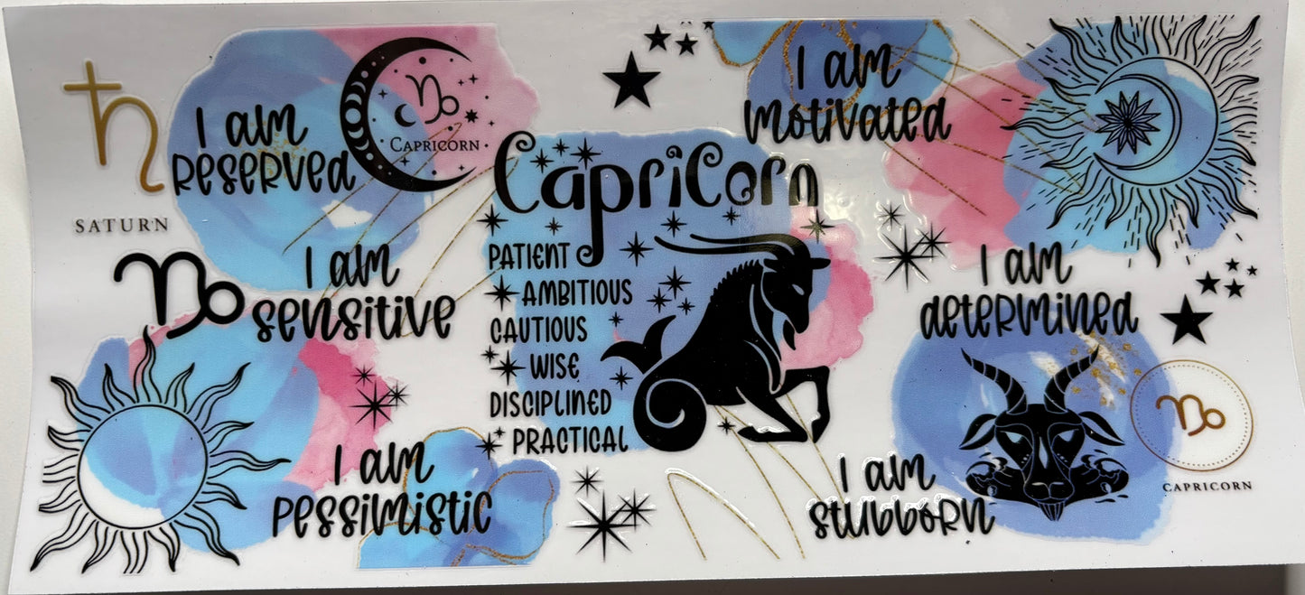 Capricorn Pink and Blue