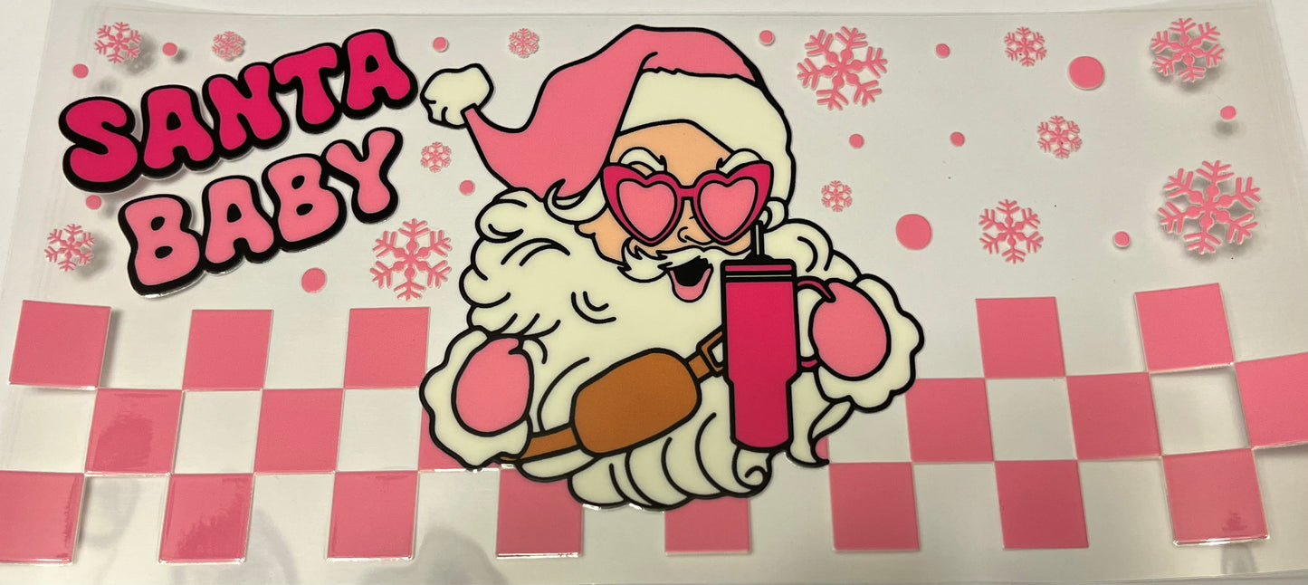 Pink Santa Baby With A Stanley