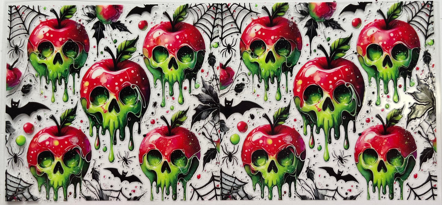 Realistic Poison Apples Bats and Spider Web