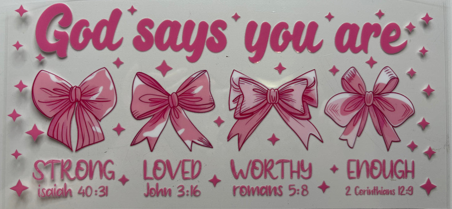 God Says You Are..