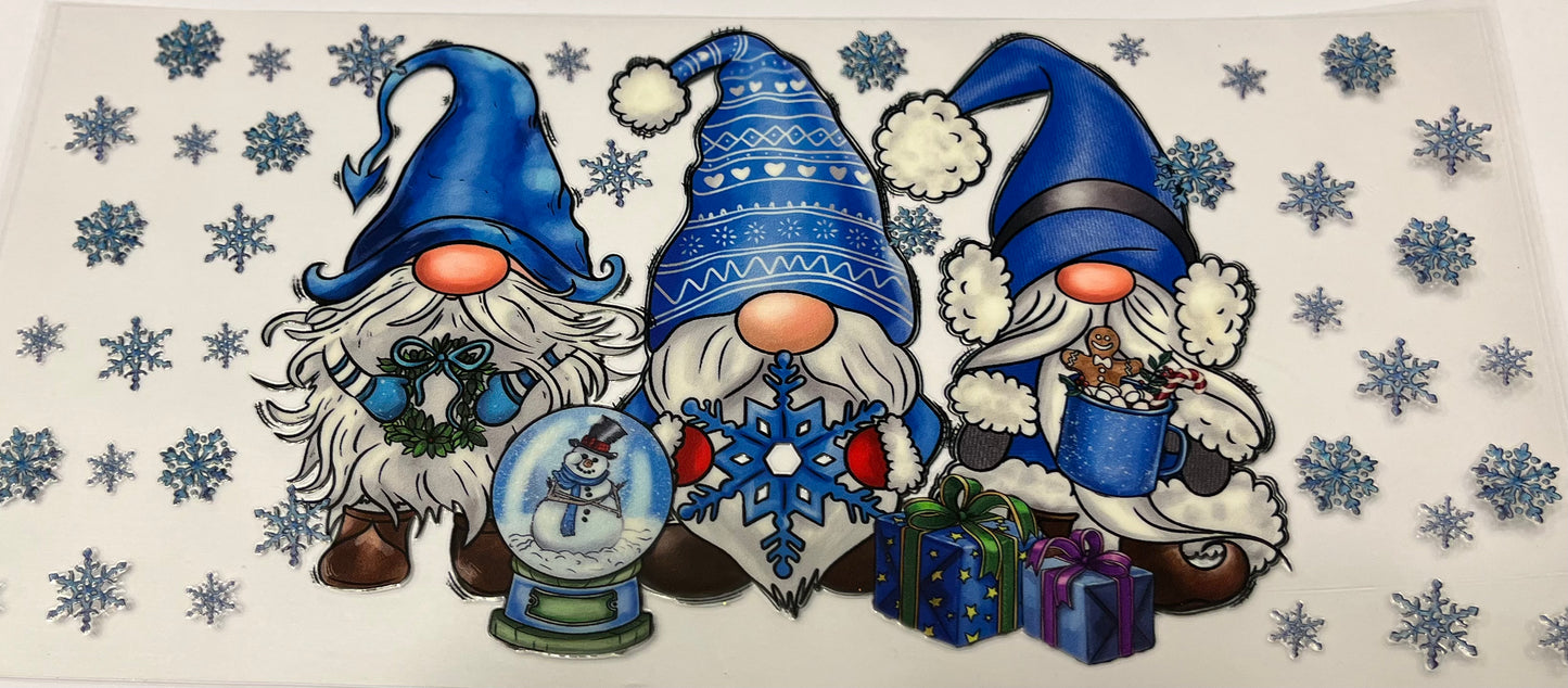 Blue Gnomes & Snowglobe
