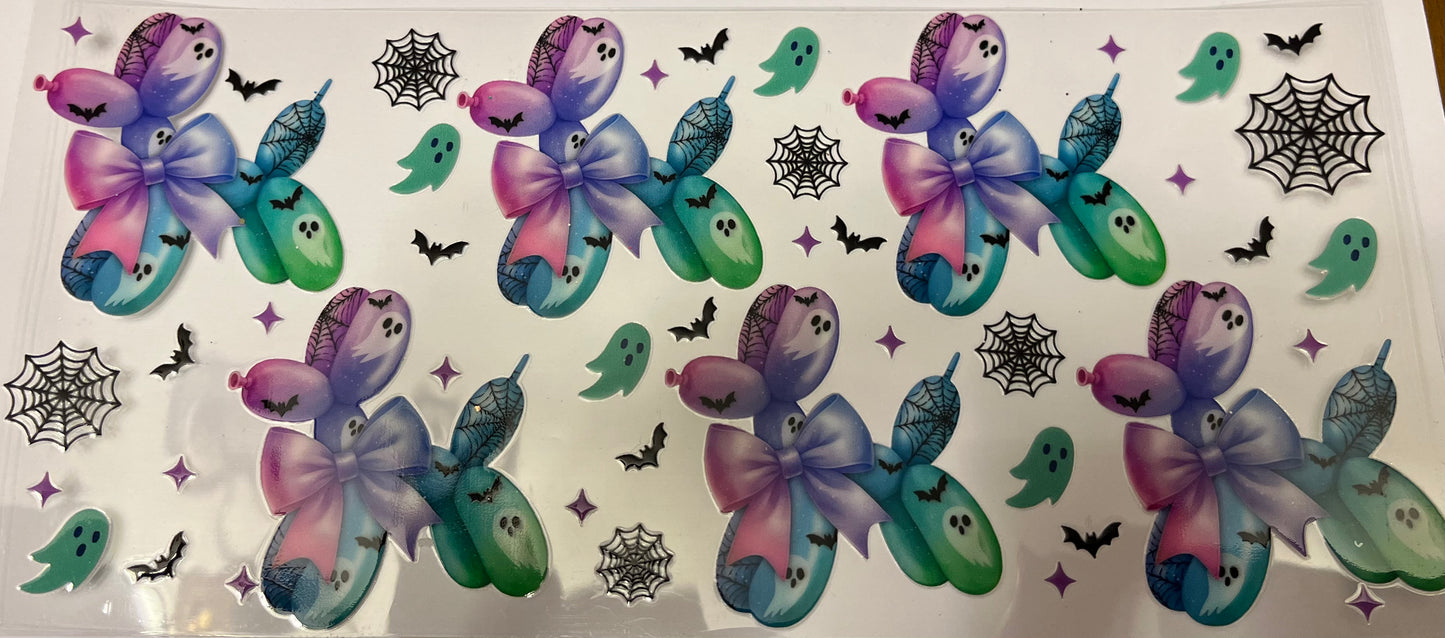 Pastel Ghost & Bat Balloon Dog