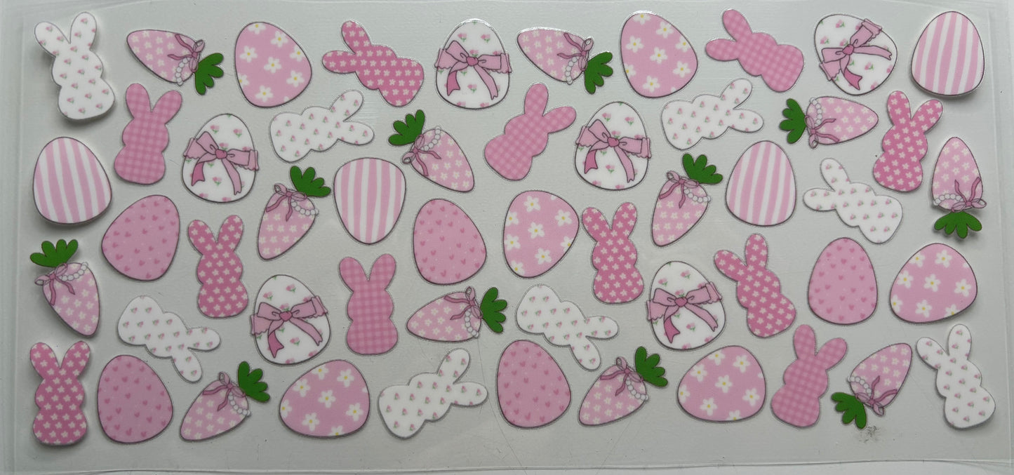 Pink and White Peeps and Eggs