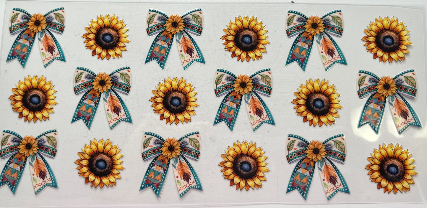 Western Bows and Sunflowers