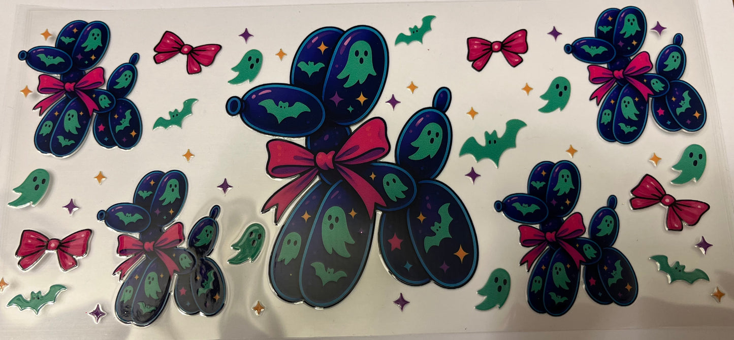 Ghosts & Bats Balloon Dog