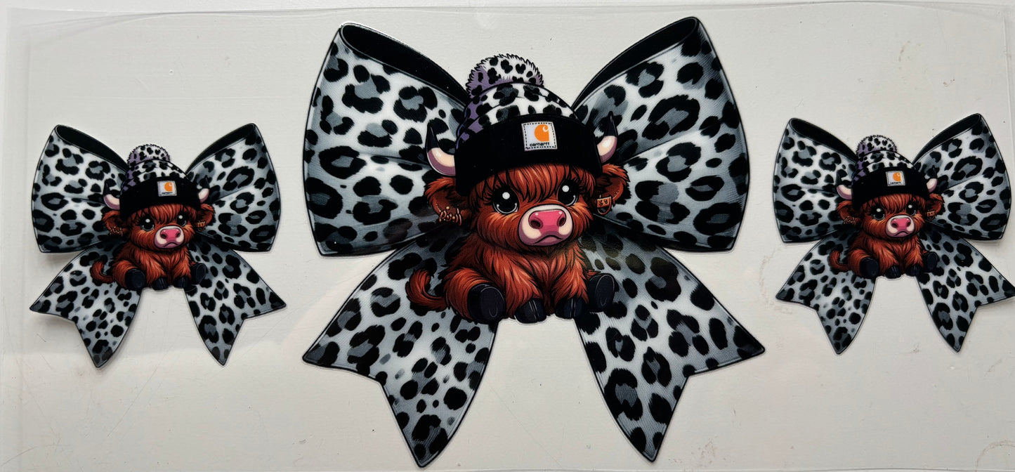 Leopard Bow Carhart Cow