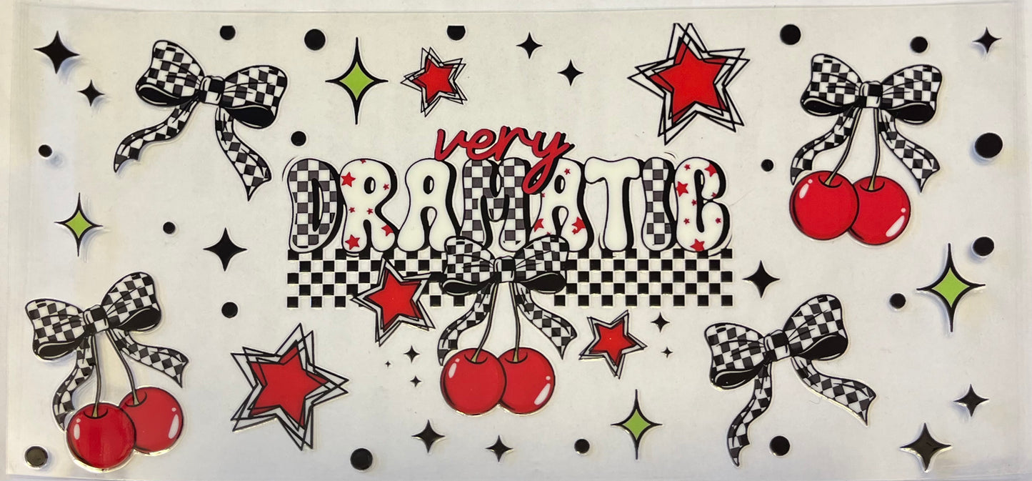 Very Dramatic Checkered Bows and Cherries
