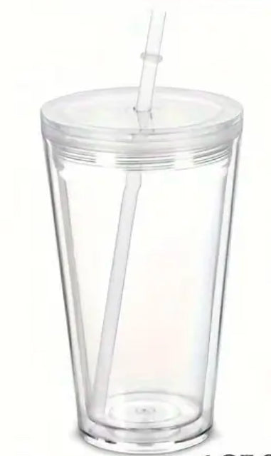 16oz Acrylic Snowglobe Cup (Funnel Shape)