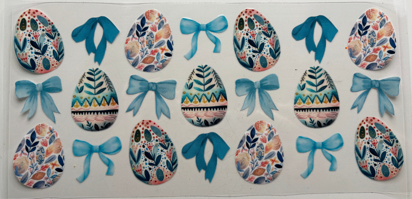 Boho Eggs Blue