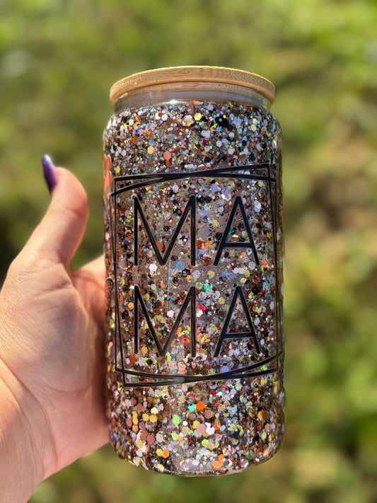 Premade Glass Snowglobe Tumbler