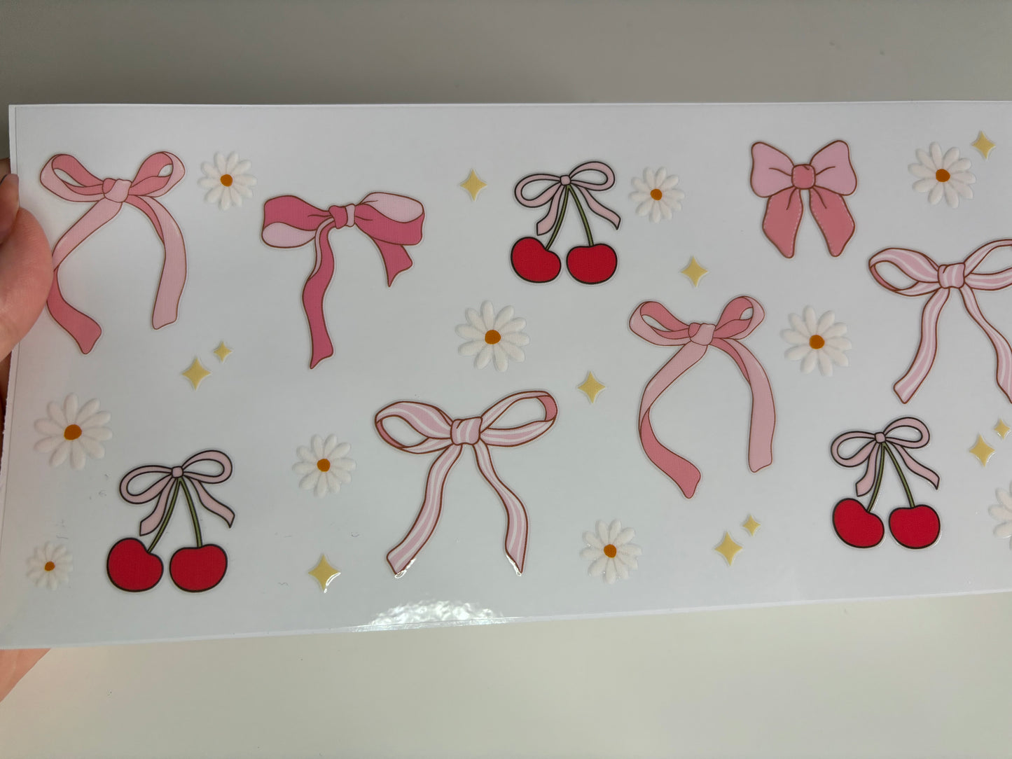 Cherries, Bows and Flowers