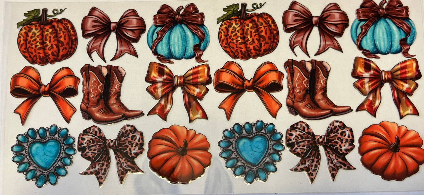 Cowboy Boots Pumpkins & Bows