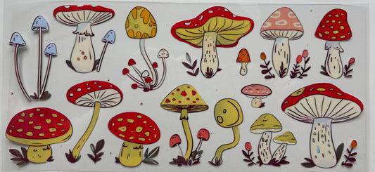 Mushrooms (yellow and red)