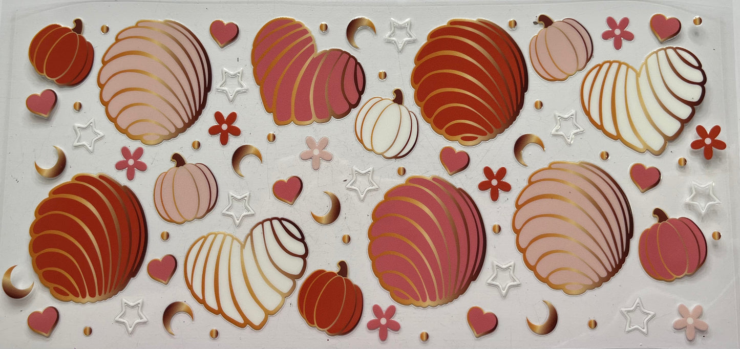Fall Hearts Pumpkins & Shells