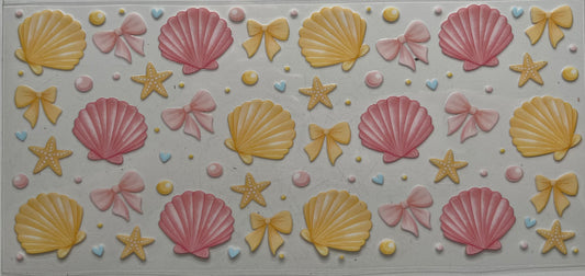 Pink & Yellow Shells and Bows