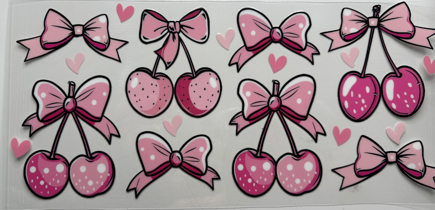 Pink Cherries and Bows