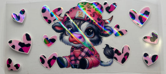 Cowhart Pink Leopard Holographic