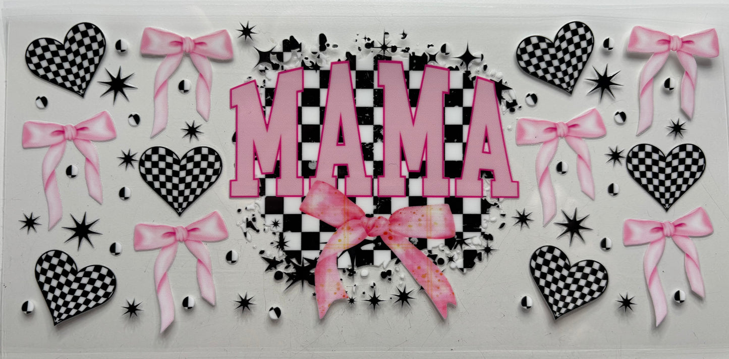 Mama Checkered Hearts