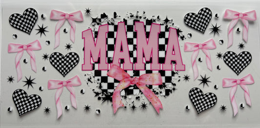 Mama Checkered Hearts