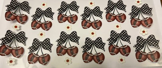 Footballs & Checkered Bows