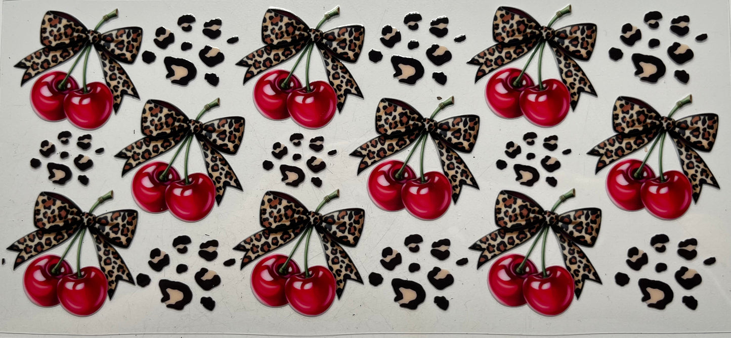 Leopard Cherry Bows