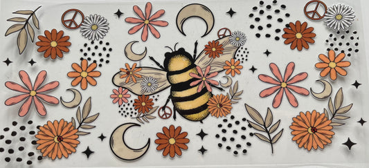 Bumblebee Flowers & Moon Neutral Colors