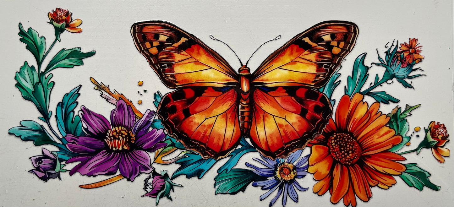 Monarch Butterfly & Wildflowers