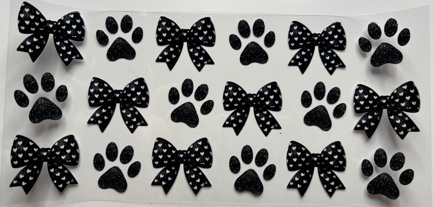 Paw Print Bows