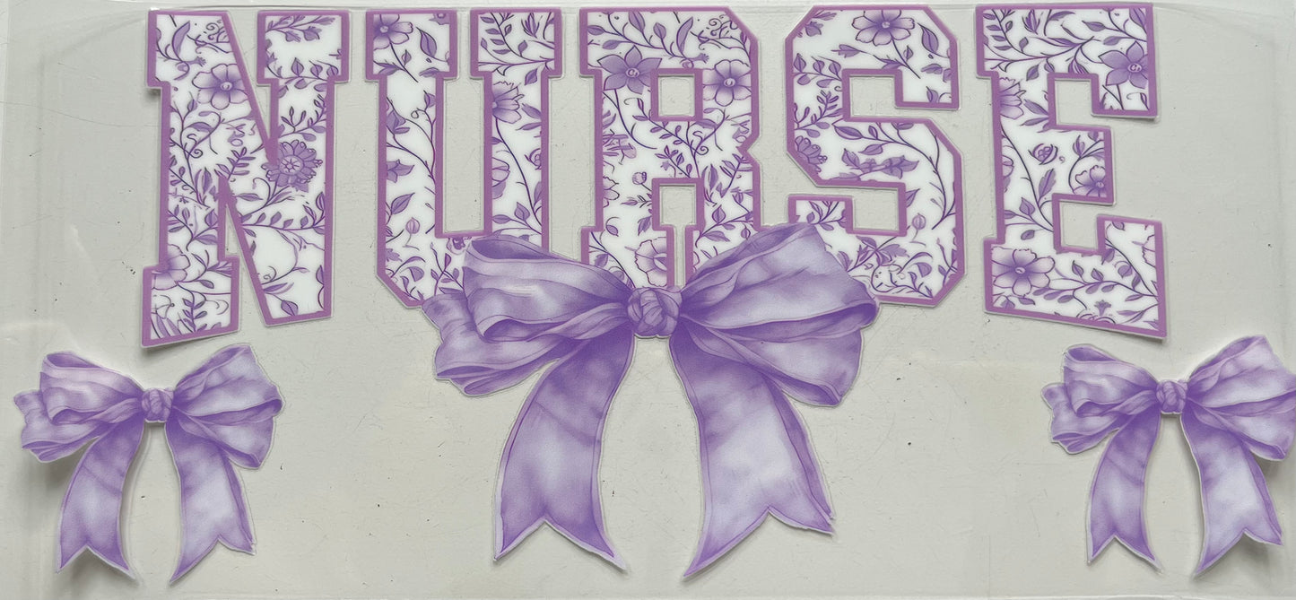Nurse Purple Bows