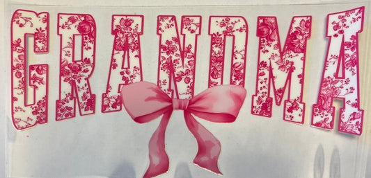 Pink Grandma Bow