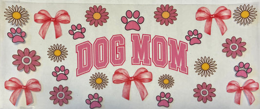 Pink Dog Mon with Daisies
