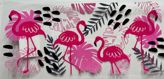 Flamingo Black and Pink