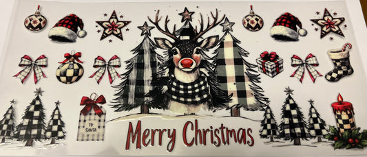 Merry Christmas Rudolf Reindeer