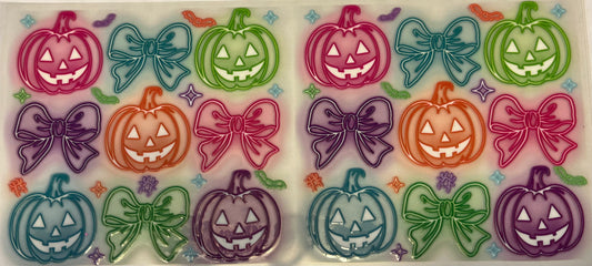 Neon Pumpkin Bows