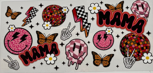 Mama Monarch Butterfly Disco Skeleton Hands