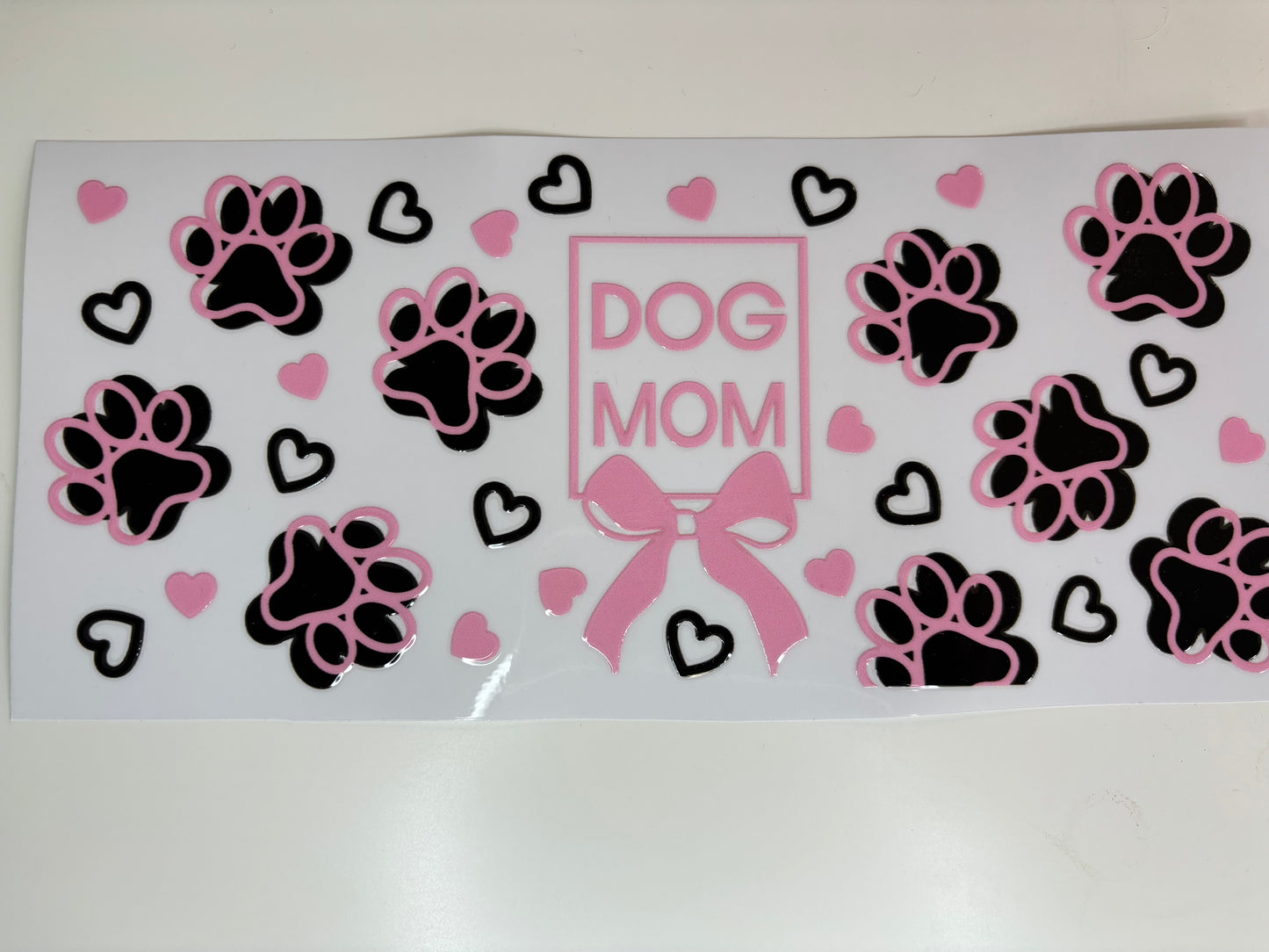 Dog Mom (pink and black)