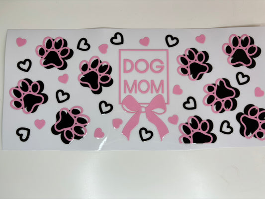 Dog Mom (pink and black)