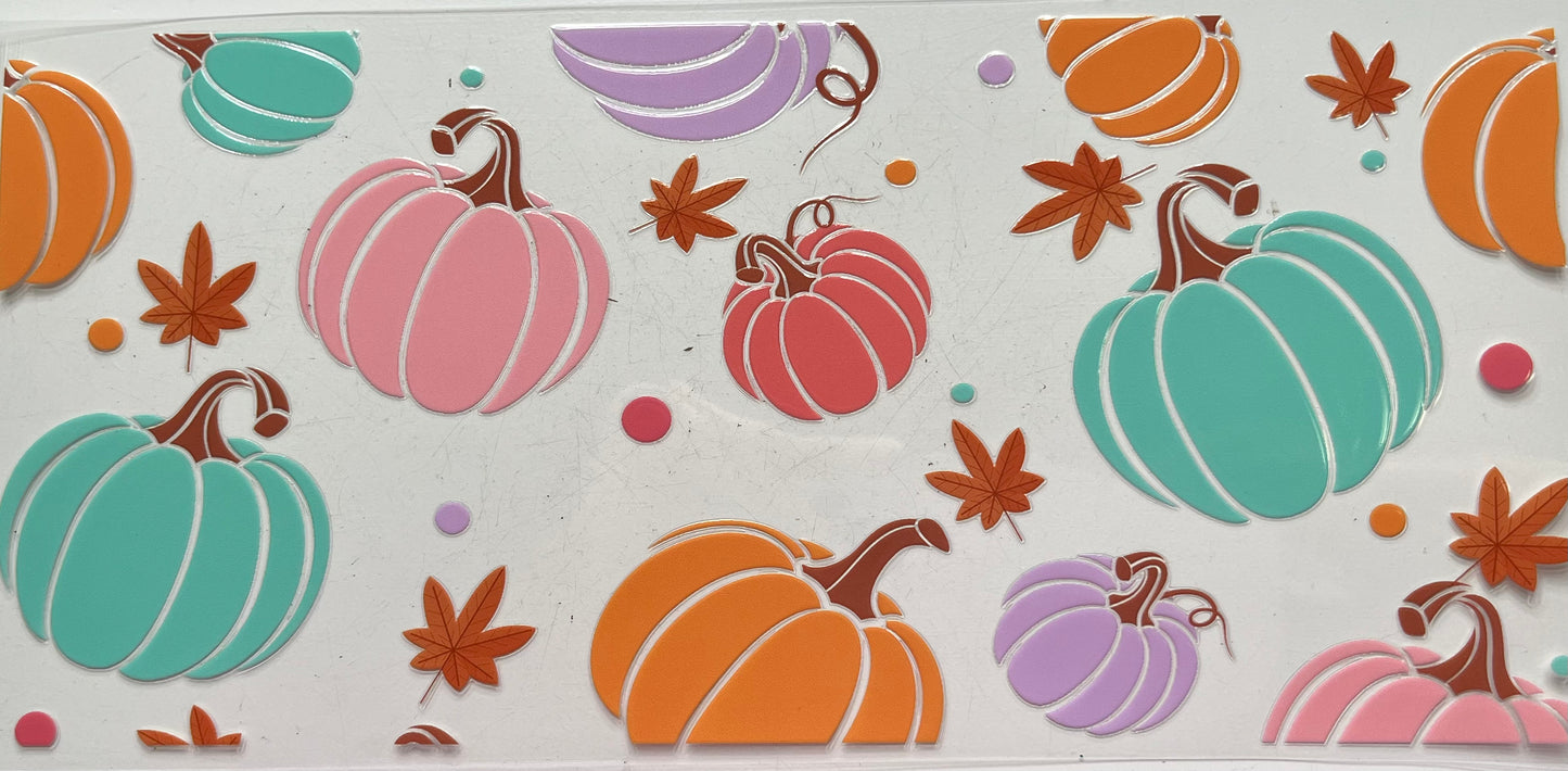 Fall Pumpkins and Leaves