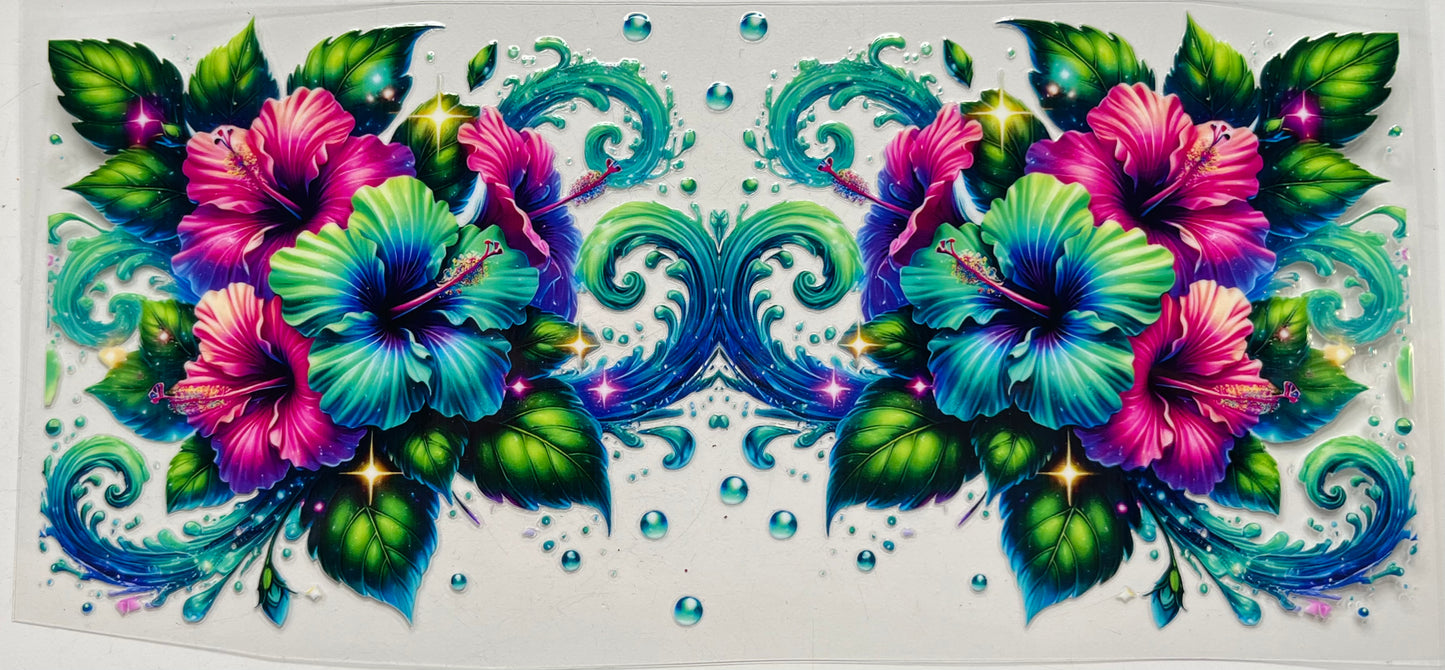 Whimsical Hibiscus Flowers