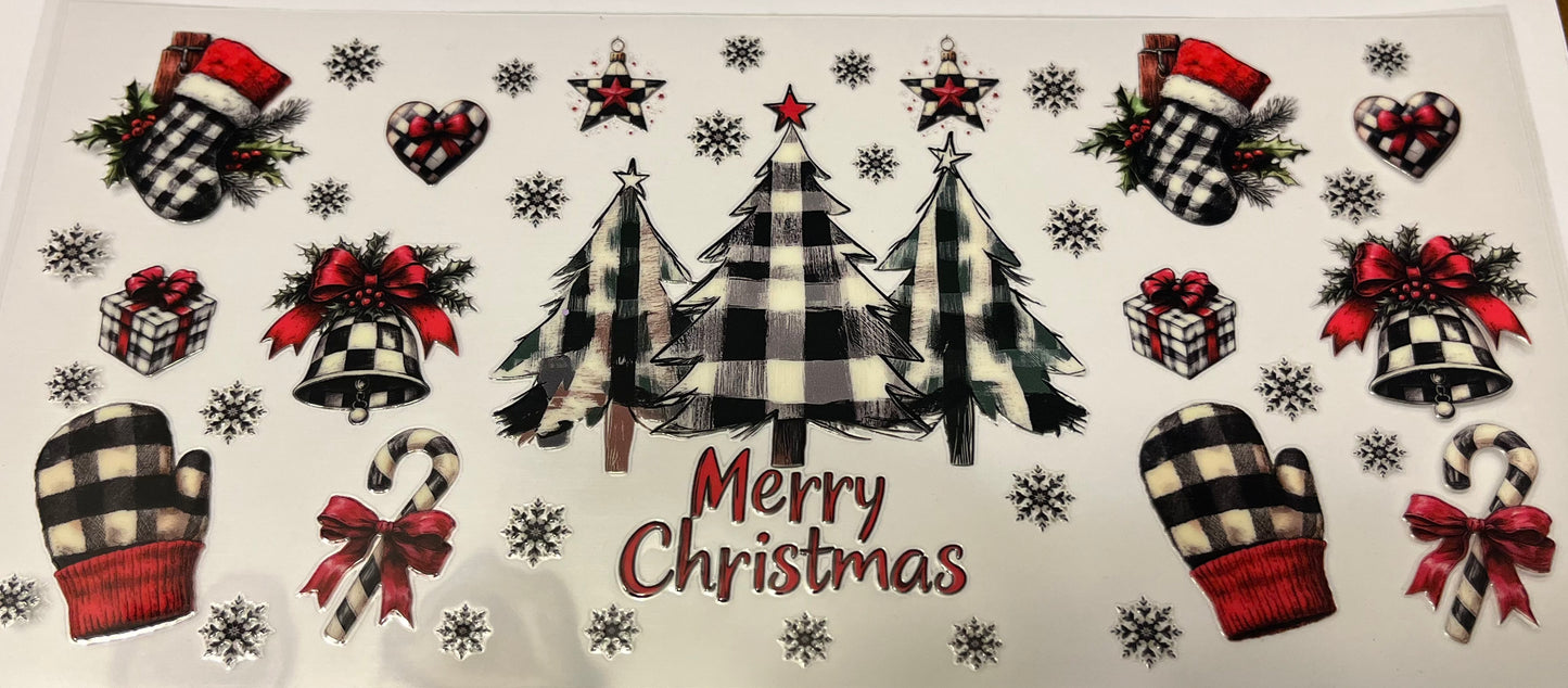 Merry Christmas Black White And Novelty